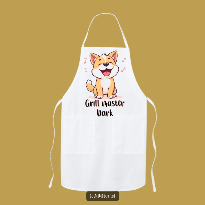 Funny Dog Chef Apron - Cook with Humorous Canine Beats