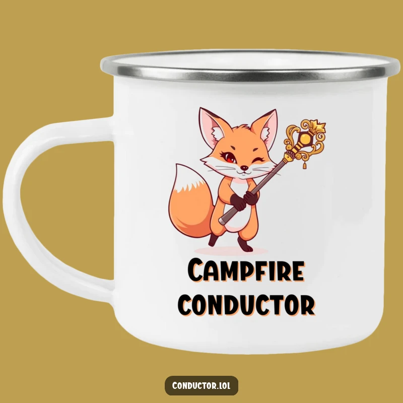 Funny Fox Camping Mug: Conduct Your Adventures with Flair