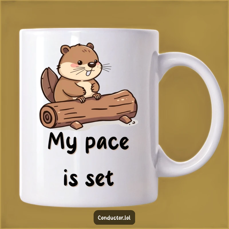 Funny Beaver Tail Tap Mug: A Rhythmic Gift for Music Lovers and Animal Fans