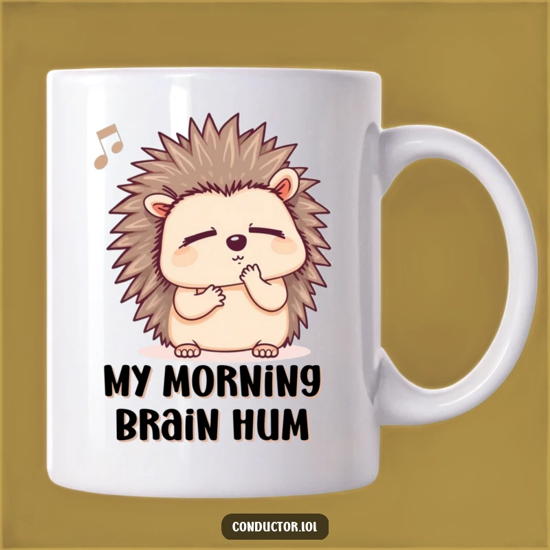 Funny Hedgehog Music Lover Mug - The Perfect Thoughtful Gift for Animal Enthusiasts