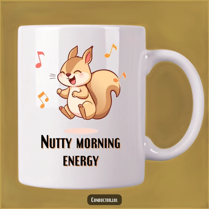 Funny Squirrel Musician Mug: A Playful & Mischievous Gift