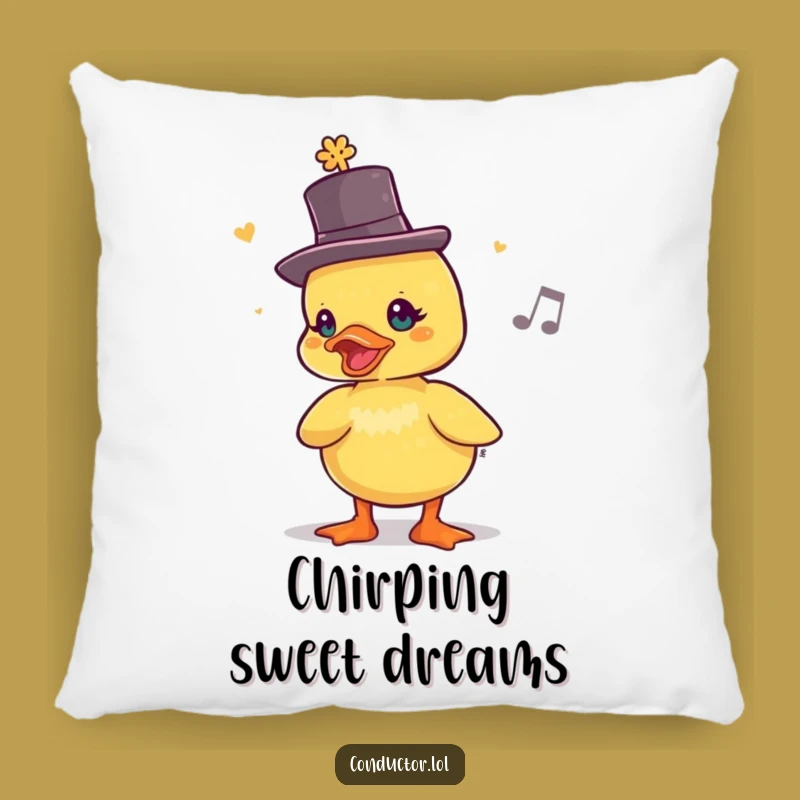 Funny Duckling Rhythm Pillow: A Humorous Accent Gift for Cheerful Rooms
