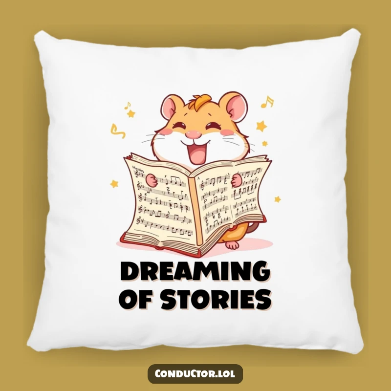 Funny Hamster Score Pillow - Comfy Chaos with This Hilarious Design