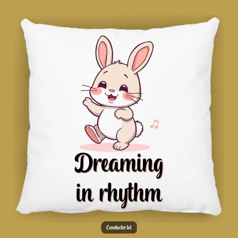 Funny Rabbit Pillow: Cozy Up with Cheerful Beats and Comfort