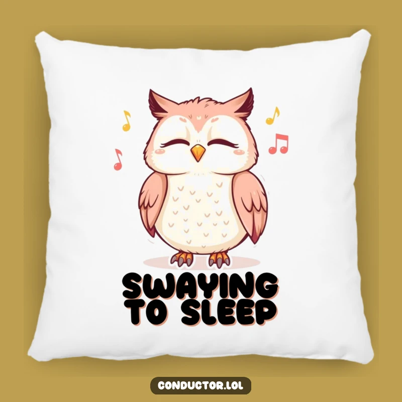 Funny Giggling Owl Music Pillow: Cozy Up with Serene Vibes - Perfect Gift!