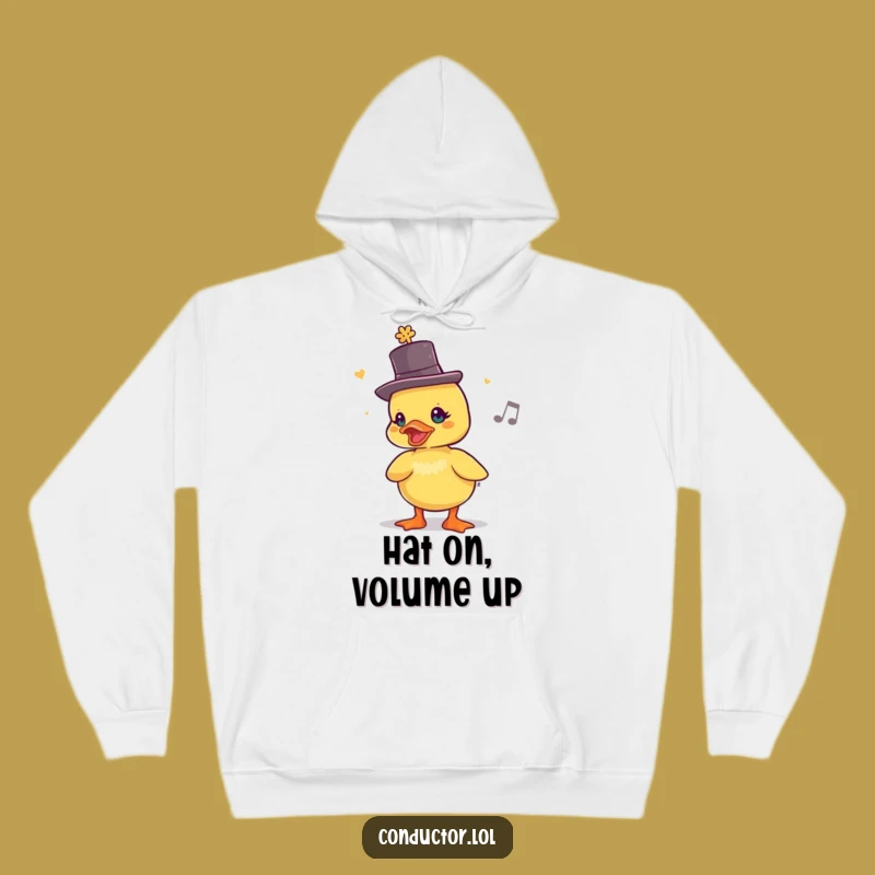 Cozy Funny Duckling DJ Hoodie: Your Perfect Humorous Gift for Cheerful Souls