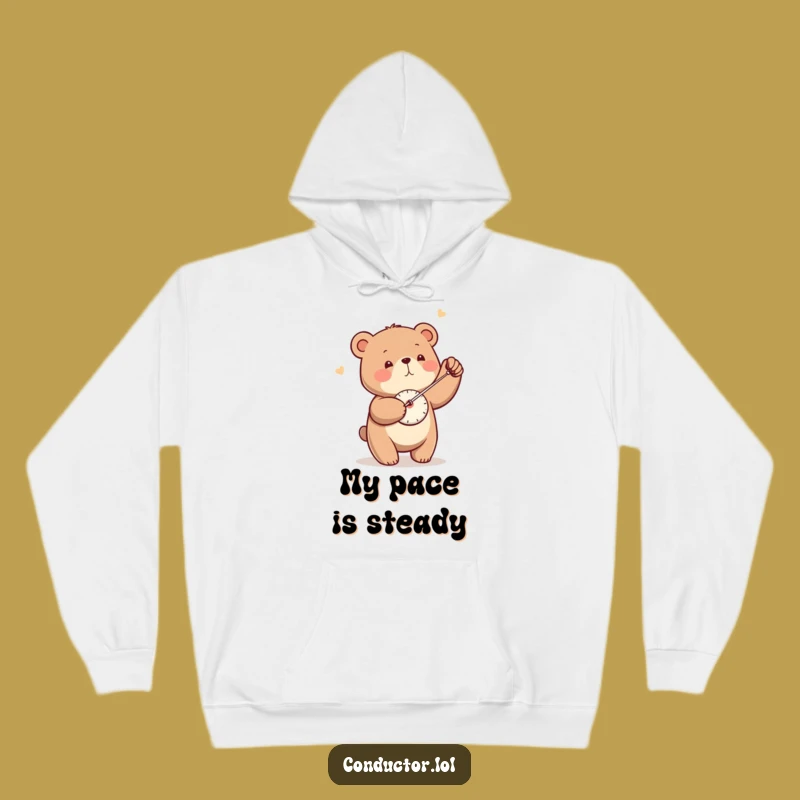 Funny Bear Metronome Hoodie - Stay in Tempo with This Hilarious Warm Gear
