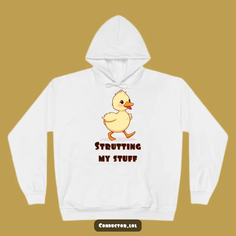Funny Duckling Hoodie: Spirited Marcher Sweatshirt, Cozy Funny Gift!