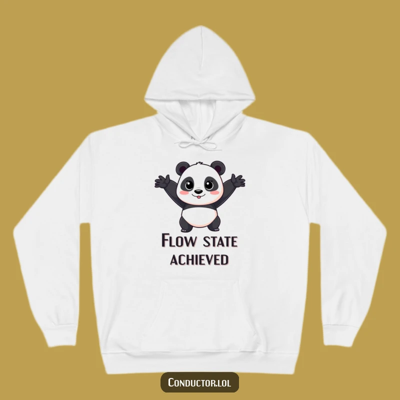 Funny Panda Performer Hoodie: Cozy & Dramatic Sweatshirt for Thespians