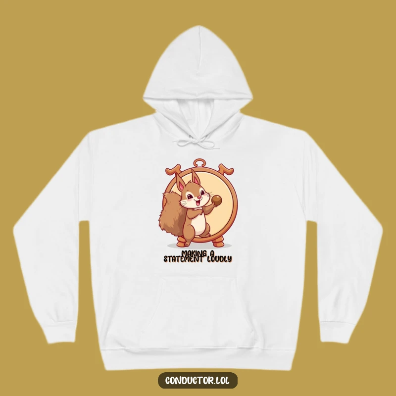 Funny Squirrel Gong Strike Hoodie: Cozy Up with this Hilarious and Playful Design