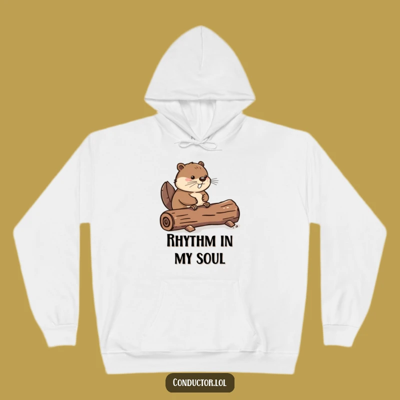 Funny Beaver Tail Tap Hoodie: Stay Cozy and Rhythmic This Season