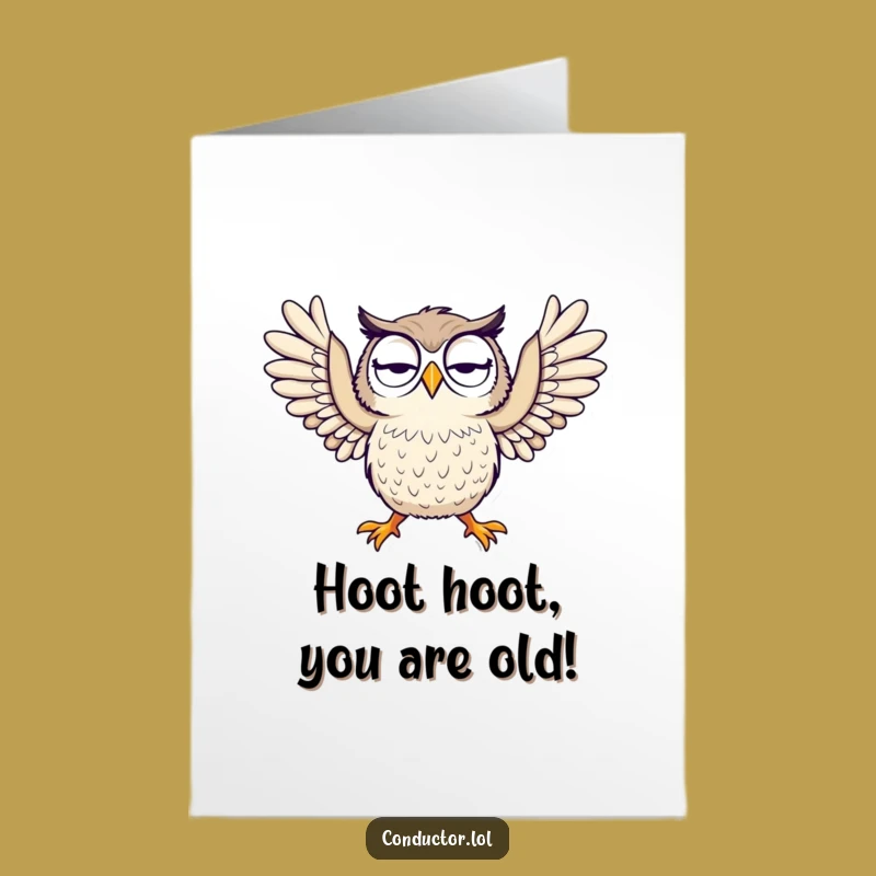 Free Printable Funny Owl Birthday Card - Curious Character Downloadable Gift