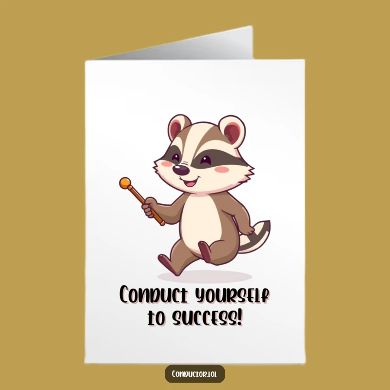 Free Printable Badger Congrats Card - Energetic Downloadable Cheer