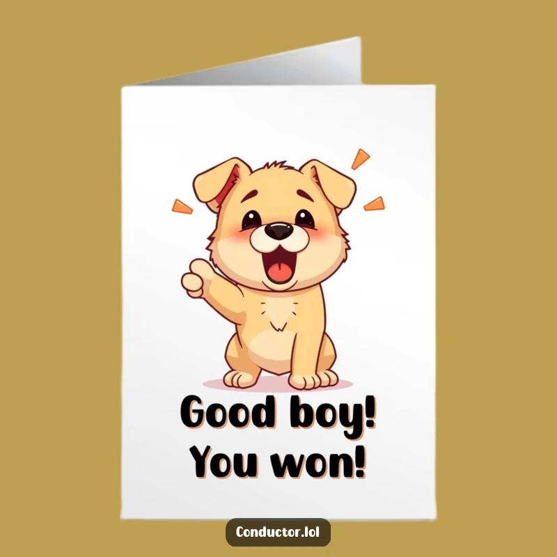 Free Printable Puppy Congratulations Card - Energetic Director Downloadable Gift