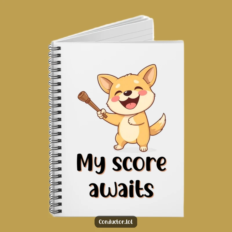 Funny Dog Baton Twirler Notebook: Jot Down Ideas with Canine Cheer