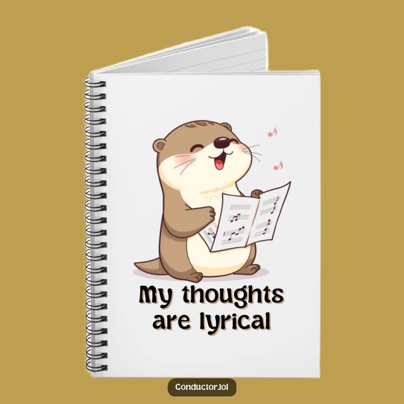 Funny Otter Crescendo Notebook: Jot Down Your Dramatic Ideas