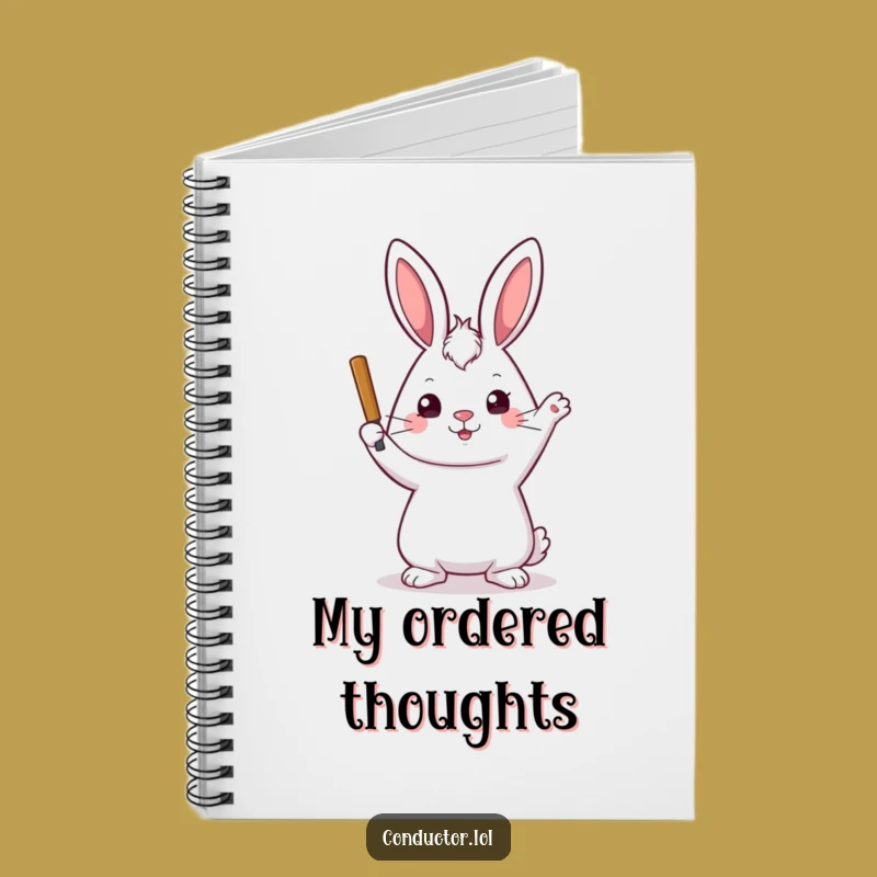 Funny Rabbit Conductor Notebook: Organize Your Thoughts with Precision