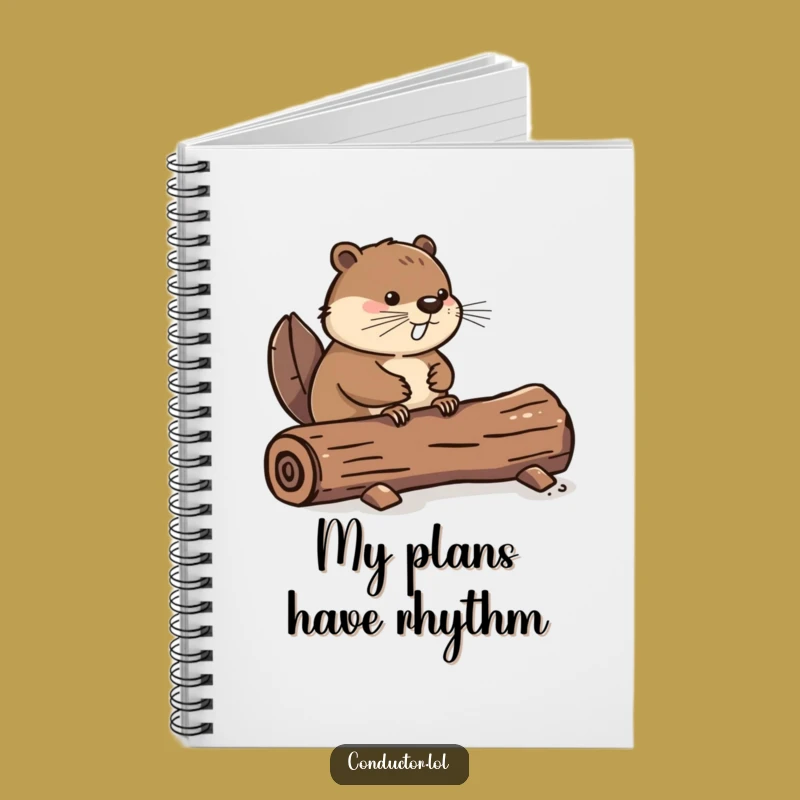 Funny Beaver Tail Tap Notebook: Jot Down Ideas with Steady Humor