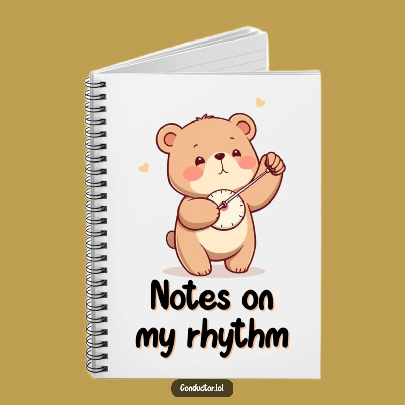 Funny Bear Metronome Notebook - Steady Notes with This Hilarious Journal