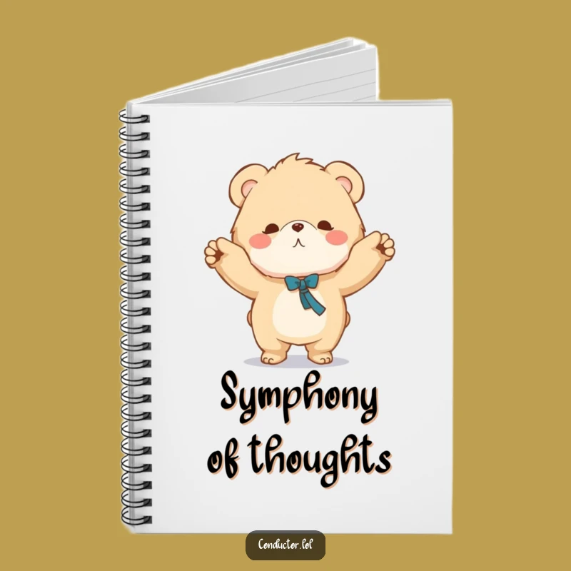 Funny Bear Conductor Notebook - Maestro Bear Journal for Musical Ideas