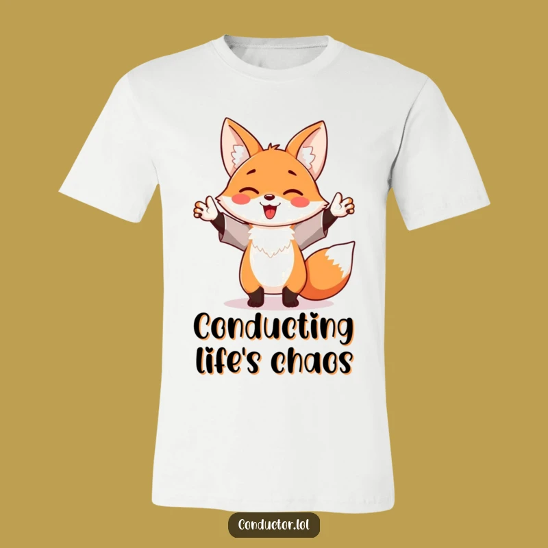 Funny Maestro Fox T-Shirt: Wear Your Enthusiasm Loud and Proud