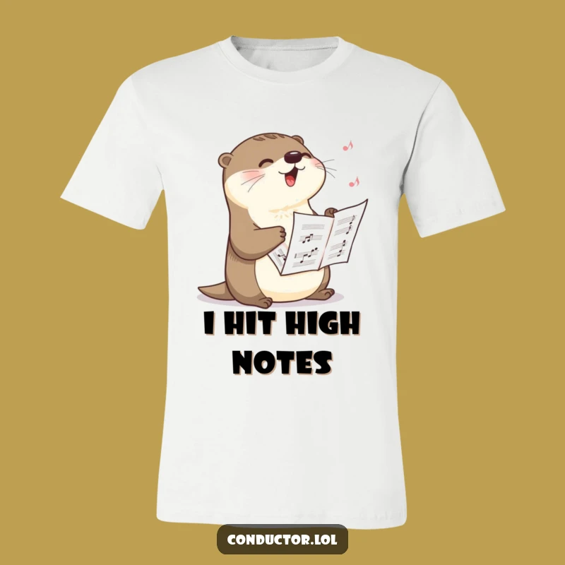 Funny Otter Crescendo T-Shirt: Wear Your Song with this Hilarious Tee