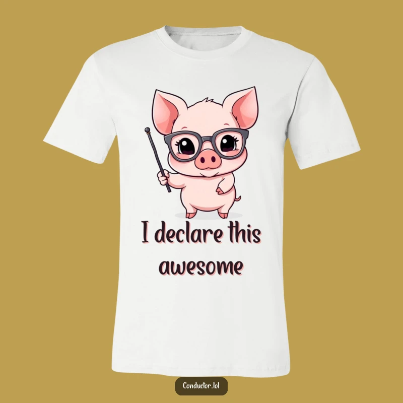 Funny Piglet Spokespig T-Shirt: A Humorous Gift for Dramatic Personalities